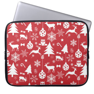 Merry Christmas: Red Vintage Collection Laptop Sleeve