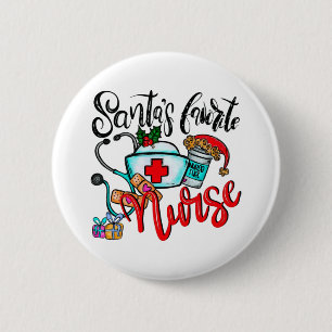 Merry Christmas Reindeer 2 Inch Round Button