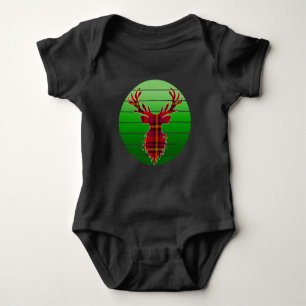MERRY CHRISTMAS REINDEER BABY BODYSUIT