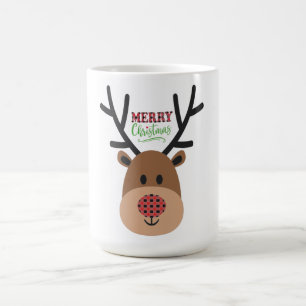 Merry Christmas Reindeer Coffee Mug