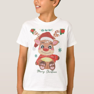 Merry Christmas Reindeer - Festive & Fun! T-Shirt