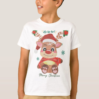 Merry Christmas Reindeer - Festive & Fun! T-Shirt