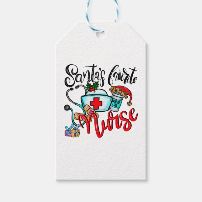 Merry Christmas Reindeer Gift Tags (Front)