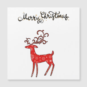 Merry Christmas Reindeer Holiday T-Shirt Tote Bag 