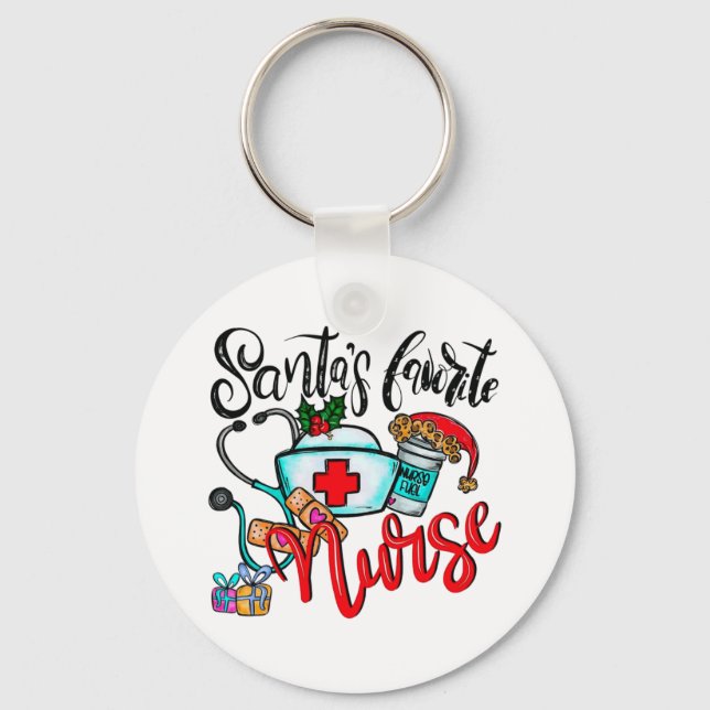 Merry Christmas Reindeer Keychain (Front)