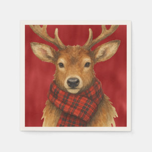 Merry Christmas Reindeer Napkin