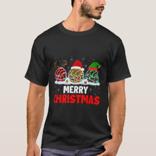 Merry Christmas Reindeer Santa Elf Plaid Leopard V T-Shirt