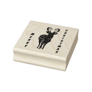 Merry Christmas Reindeer Stamp