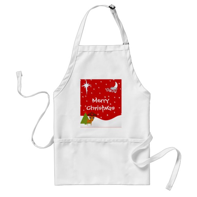 Merry Christmas Reindeer ! - Standard Apron (Front)