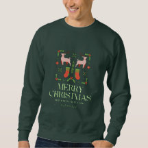 Merry Christmas Reindeer & Stockings | Vintage Hol