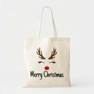 Merry Christmas Reindeer Tote Bag
