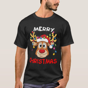 Merry Christmas Reindeer Xmas Family Men Women  T-Shirt