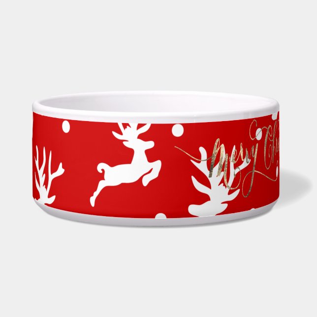 Merry Christmas Reindeers Red (Front)