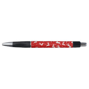 Merry Christmas Reindeers Red Pen