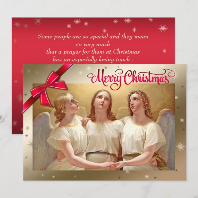 Merry Christmas.Religious Fine Art Christmas Card (Front/Back)