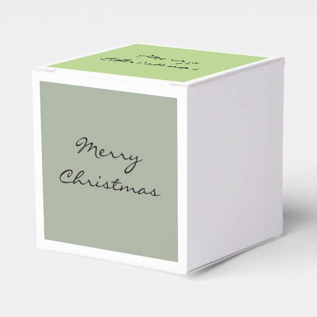Merry Christmas retro style Favor Box (Front Side)