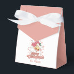 Merry Christmas Retro Typography Santa Pink Hat Favor Box<br><div class="desc">Merry Christmas pink retro typography with a santa claus with a pink hat.</div>