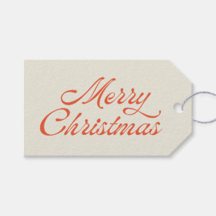 Merry Christmas Retro Vintage Holiday To From Gift Tags