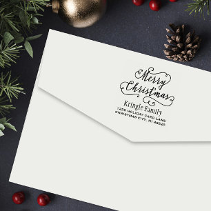 Merry Christmas   Return Address Self-inking Stamp