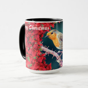 Merry Christmas Robin Mug