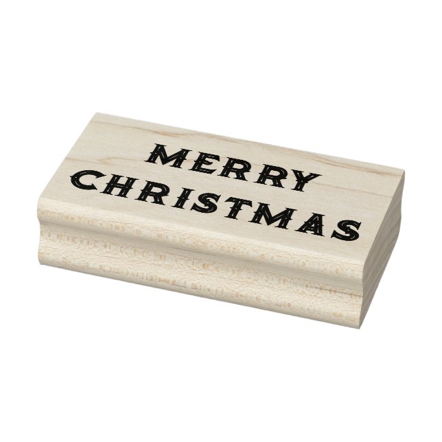 MERRY CHRISTMAS Rubber Stamp  (Stamp)