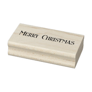 Merry Christmas Rubber Stamp