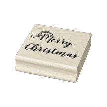 "Merry Christmas" Rubber Stamp