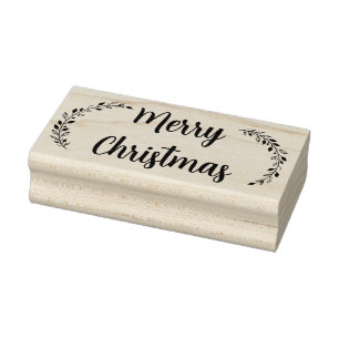 Merry Christmas Rubber Stamp