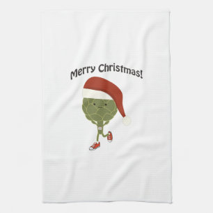 Merry Christmas! Running Artichoke Kitchen Towel