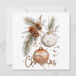 Merry Christmas Rustic Greeting