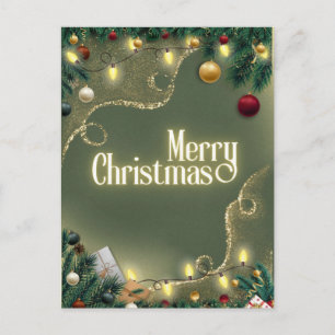 Merry Christmas Sage Postcard