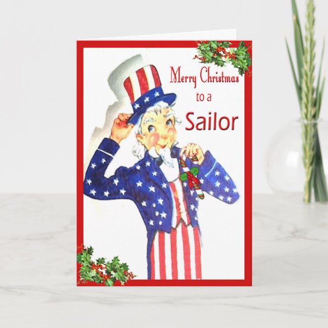 Merry Christmas Sailor Card (Front)