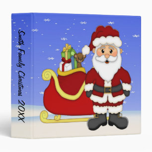 Merry Christmas Santa 1.5" Binder