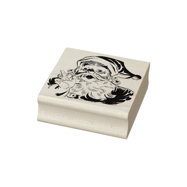 Merry Christmas Santa #336 Rubber Stamp (Stamp)