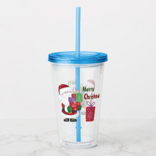 Merry Christmas Santa Acrylic Tumbler