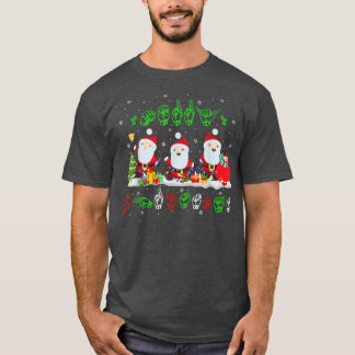 Merry Christmas Santa ASL Sign Language Christmas  T-Shirt