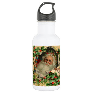 Merry Christmas Santa Claus Antique classic 532 Ml Water Bottle