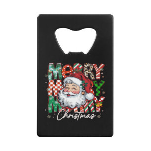 Merry Christmas Santa Claus Essential Credit Card Bottle Opener