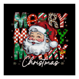 Merry Christmas Santa Claus Essential Poster