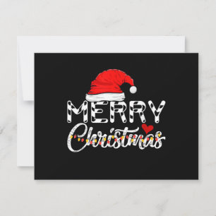 Merry Christmas Santa Claus Funny Family Invitation
