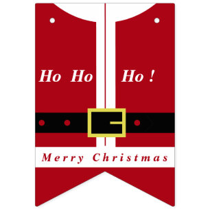 Merry Christmas - Santa Claus - Gifts For Everyone Bunting Flags