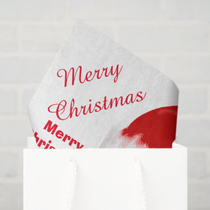 Merry Christmas Santa Claus Greeting Tissue Paper