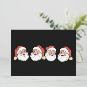 Merry Christmas Santa Claus Hat Xmas Holiday Card