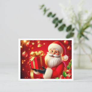 Merry Christmas Santa Claus Holiday Postcard
