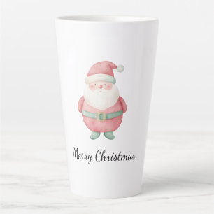 Merry Christmas Santa Claus Latte Mug