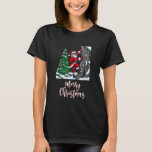 Merry Christmas Santa Claus Playing Rock Climbing T-Shirt<br><div class="desc">Merry Christmas Santa Claus Playing Rock Climbing</div>