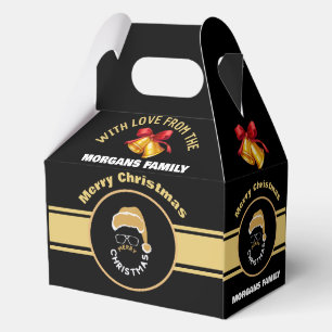 Merry Christmas Santa Claus Red Holiday        Favor Box