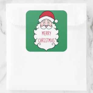 Merry Christmas Santa Claus Stickers