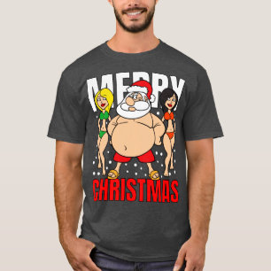 Merry Christmas Santa Claus Swimming trunks T-Shirt