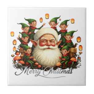 Merry Christmas Santa Claus  Tile